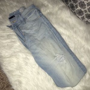 Ripped light wash jeans